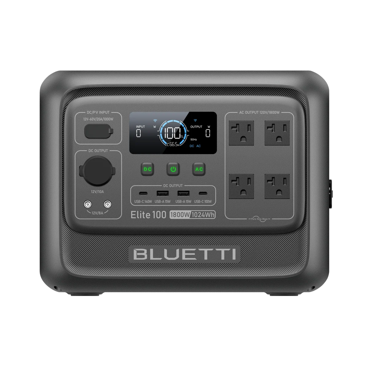 BLUETTI Elite 100 V2 portable power station front view